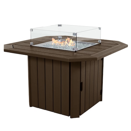 Highwood Usa Oasis Fire Pit Table Outdoor Furniture for Patio, Backyard, Garden AD-FIREPIT01-ACE